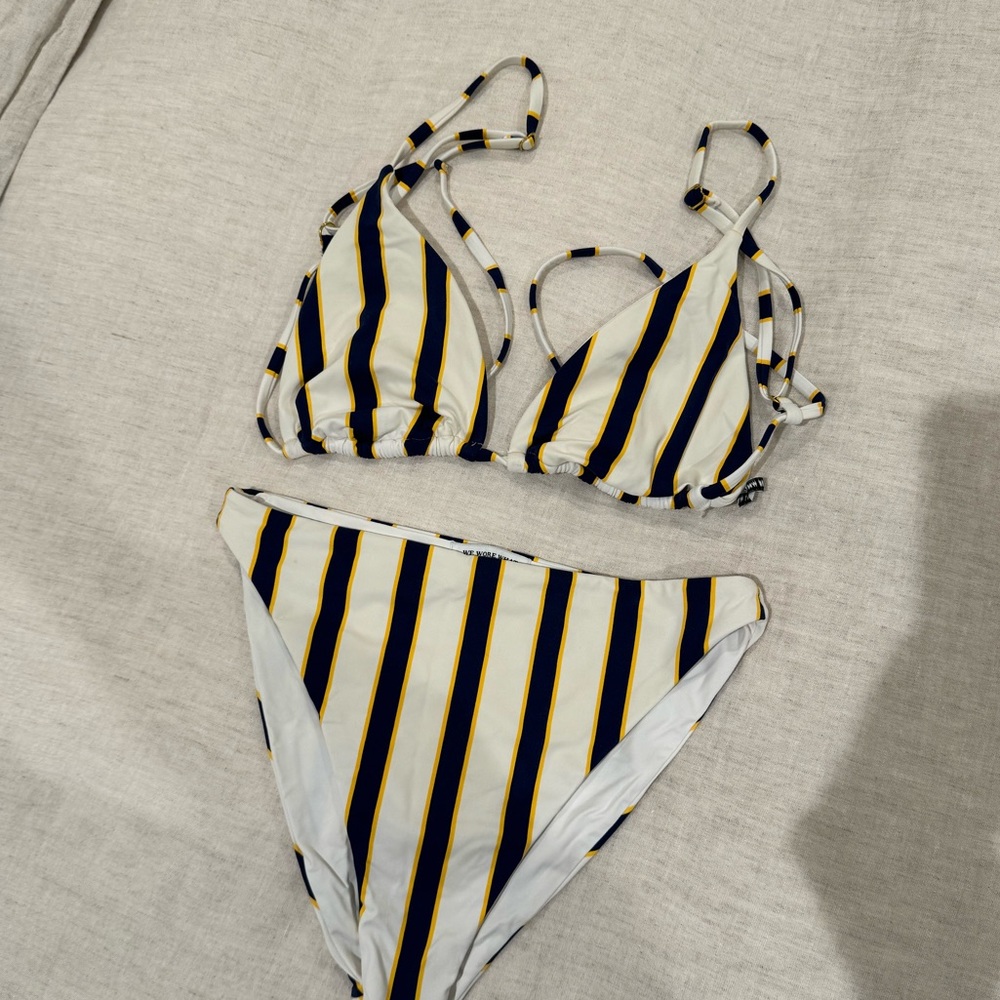WeWoreWhat Striped Bikini